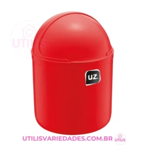 Lixeira vermelha UZ 4 litros