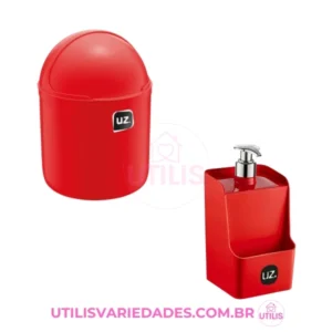 utilis-kit-2-pecas-uz-para-pia-lixeira-e-porta-detergente-vermelho
